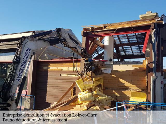 Entreprise démolition et évacuation 41 Loir-et-Cher Bruno démolition & terrassement