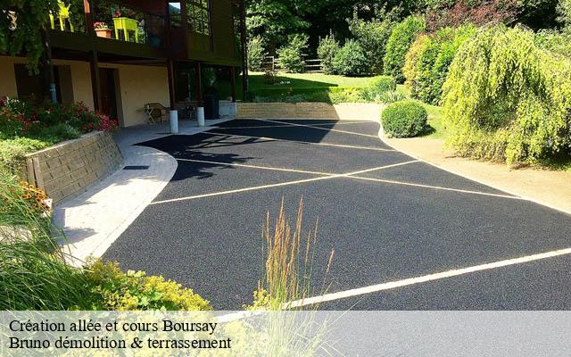 Création allée et cours boursay-41270 Bruno démolition & terrassement