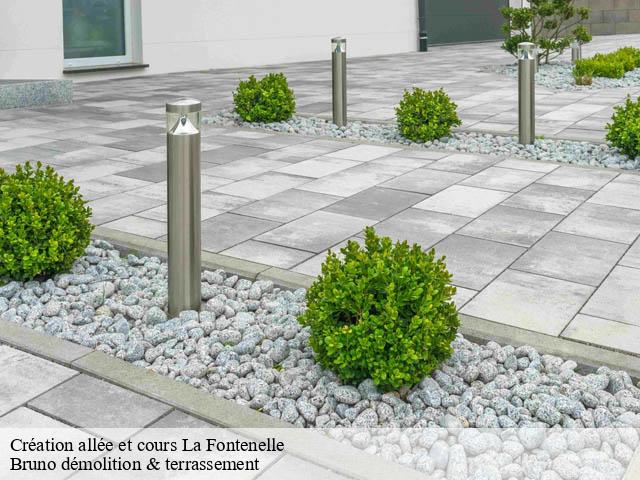 Création allée et cours la-fontenelle-41270 Bruno démolition & terrassement