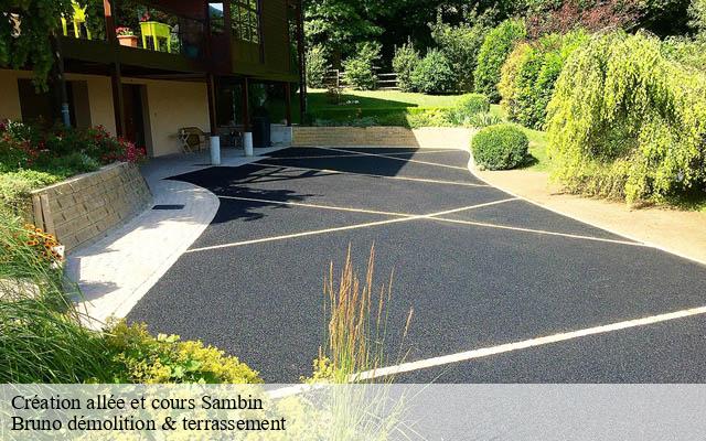 Création allée et cours sambin-41120 Bruno démolition & terrassement