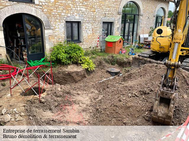Entreprise de terrassement sambin-41120 Bruno démolition & terrassement