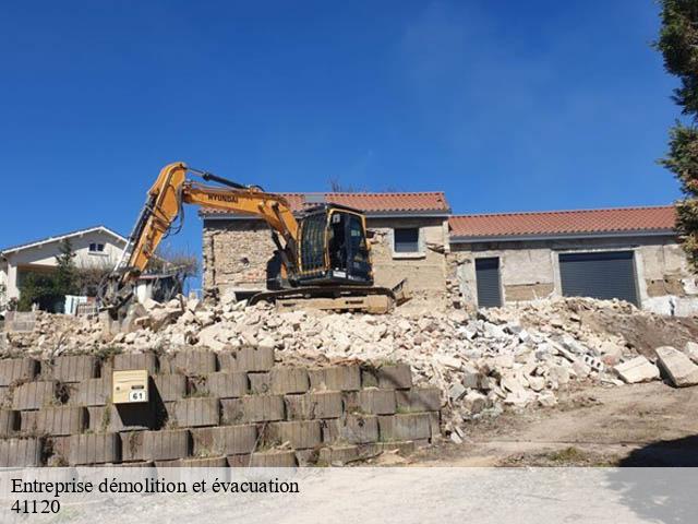 Entreprise démolition et évacuation cande-sur-beuvron-41120 Bruno démolition & terrassement