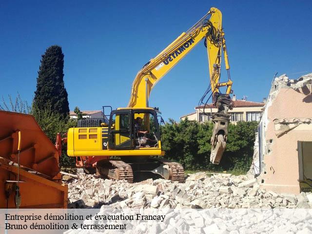 Entreprise démolition et évacuation francay-41190 Bruno démolition & terrassement