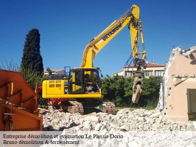 Entreprise démolition et évacuation le-plessis-dorin-41170 Bruno démolition & terrassement