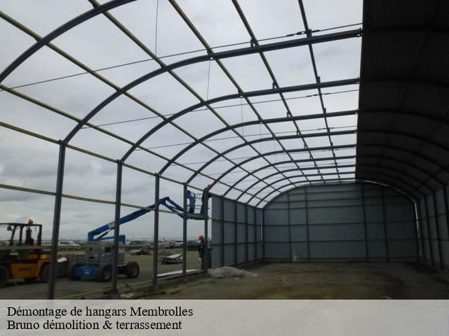 Démontage de hangars  membrolles-41240 Bruno démolition & terrassement