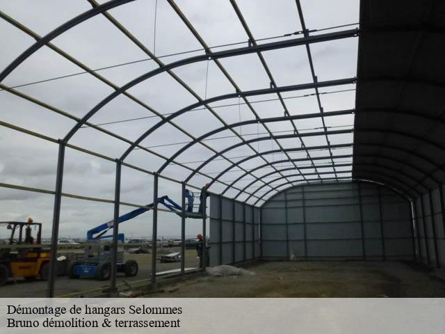 Démontage de hangars selommes-41100 Bruno démolition & terrassement
